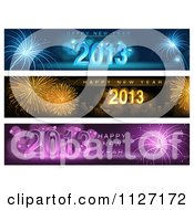 Poster, Art Print Of Firework Happy New Year 2013 Website Banners