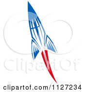 Clipart Of A Rocket Shuttle 5 Royalty Free Vector Illustration