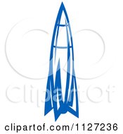 Clipart Of A Rocket Shuttle 2 Royalty Free Vector Illustration