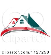 Poster, Art Print Of Houses With Roof Tops 4