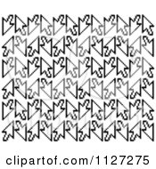 Seamless Black And White Computer Cursor Arrow Background Pattern
