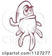 Clipart Of A Cute Amoeba Or Monster 6 Royalty Free Vector Illustration