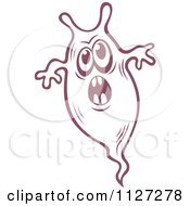 Clipart Of A Cute Amoeba Or Monster 7 Royalty Free Vector Illustration