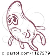 Clipart Of A Cute Amoeba Or Monster 8 Royalty Free Vector Illustration