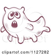 Clipart Of A Cute Amoeba Or Monster 1 Royalty Free Vector Illustration