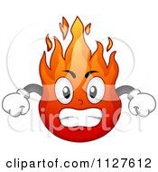 Poster, Art Print Of Angry Flame Mascot