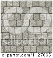 Clipart Of A Seamless Paver Stone Rock Texture Background Pattern Royalty Free CGI Illustration