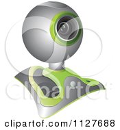 Poster, Art Print Of Chrome And Green Computer Web Camera