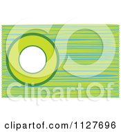Poster, Art Print Of Green And Blue Circle And Line Background