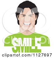 Poster, Art Print Of Happy Man With Smile Text