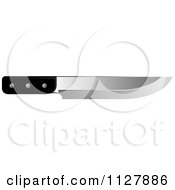 Clipart Of A Kitchen Knife Royalty Free Vector Illustration by Lal Perera