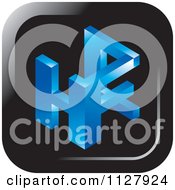 Clipart Of A 3d Hfc Icon Button Royalty Free Vector Illustration