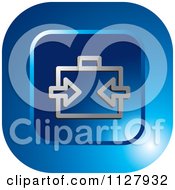 Clipart Of A Blue Claim Icon Royalty Free Vector Illustration