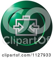 Clipart Of A Green Claim Icon Royalty Free Vector Illustration