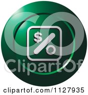 Clipart Of A Green Rate Icon Royalty Free Vector Illustration