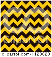 Yellow And Black Chevron Warning Stripes Background