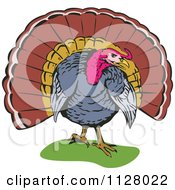 Poster, Art Print Of Thanksgiving Turkey Bird 1