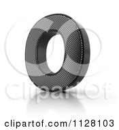 Poster, Art Print Of 3d Perforated Metal Letter O