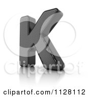 3d Perforated Metal Letter K
