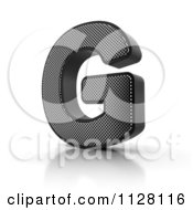 3d Perforated Metal Letter G