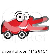 Poster, Art Print Of Happy Red Victory Hand On Wheels