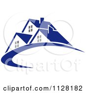Poster, Art Print Of Houses With Roof Tops 5