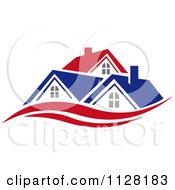 Clipart Of Houses With Roof Tops 6 - Royalty Free Vector Illustration by Vector Tradition SM #COLLC1128183-0169