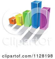 Poster, Art Print Of 3d Colorful Bar Graph And Shadow 12