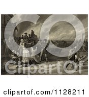 Poster, Art Print Of People Being Forced To Evacuate Their Homes Under Martial Law In Kansas City Missouri August 25th 1863