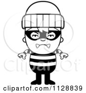 Poster, Art Print Of Black And White Angry Robber Boy