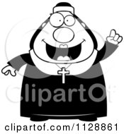 Poster, Art Print Of Black And White Nun In Her Habit With An Idea
