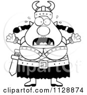 Cartoon Of A Black And White Chubby Ogre Woman With Open Arms Vector Clipart