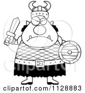 Poster, Art Print Of Black And White Chubby Angry Ogre Man