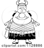 Poster, Art Print Of Black And White Chubby Ogre Man