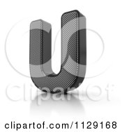 3d Perforated Metal Letter U