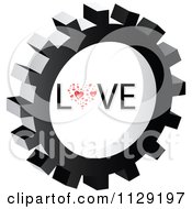 Poster, Art Print Of Love Gear Cog Icon