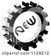 Grayscale New Gear Cog Icon