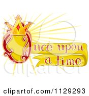 Poster, Art Print Of Once Upon A Time Text With A Fairy Tale Crown