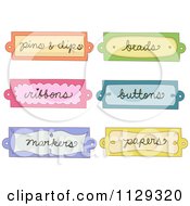 Colorful Arts And Crafts Labels
