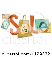 Poster, Art Print Of The Word Sale Composed Of Tags And Coupons