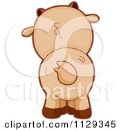 Cartoon Of A Goat Behind Royalty Free Vector Clipart by BNP Design Studio