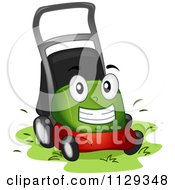 Poster, Art Print Of Lawn Mower Mascot At Work