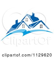 Poster, Art Print Of Houses With Roof Tops 13