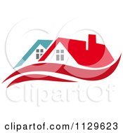 Poster, Art Print Of Houses With Roof Tops 10