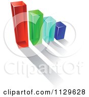 Poster, Art Print Of 3d Colorful Bar Graph And Shadow 13