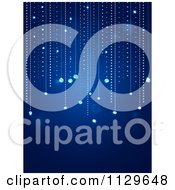 Clipart Of Diamond Trails Over Blue Royalty Free Vector Illustration