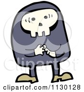Cartoon Of A Skull Man 2 Royalty Free Vector Clipart