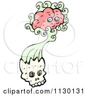 Poster, Art Print Of Brain Bursting From A Skull 1
