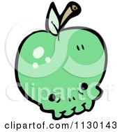 Poster, Art Print Of Green Apple Skull