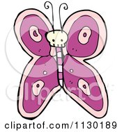 Cartoon Of A Skull Bug Butterfly 1 Royalty Free Vector Clipart